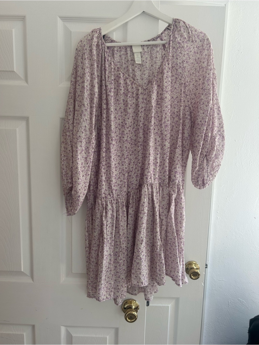 H&M Pale Lilac Floral Dress